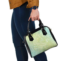 Baby Green Gradient Polynesia Shoulder Handbag Hawaiian Tribal Hammerhead Shark Tattoo LT14 - Polynesian Pride