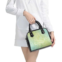 Baby Green Gradient Polynesia Shoulder Handbag Hawaiian Tribal Hammerhead Shark Tattoo LT14 - Polynesian Pride