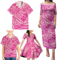 Beige Gradient Polynesia Family Matching Puletasi and Hawaiian Shirt Hawaiian Tribal Hammerhead Shark Tattoo LT14 - Polynesian Pride