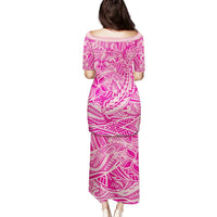 Beige Gradient Polynesia Family Matching Puletasi and Hawaiian Shirt Hawaiian Tribal Hammerhead Shark Tattoo LT14 - Polynesian Pride