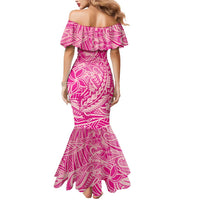 Beige Gradient Polynesia Mermaid Dress Hawaiian Tribal Hammerhead Shark Tattoo LT14 - Polynesian Pride