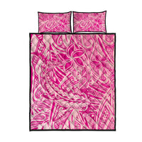 Beige Gradient Polynesia Quilt Bed Set Hawaiian Tribal Hammerhead Shark Tattoo