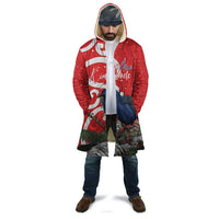 Personalized New Zealand Pukeko Christmas Cloak Meri Kirihimete Taniko Ponga Koru Red - Polynesian Pride