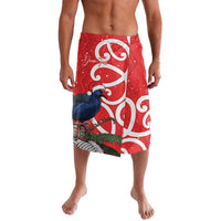 Personalized New Zealand Pukeko Christmas Lavalava Meri Kirihimete Taniko Ponga Koru Red - Polynesian Pride