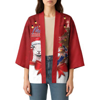 Personalized New Zealand Sheep Christmas Kimono Hipi Meri Kirihimete Silver Fern Xmas Tree LT14 - Polynesian Pride