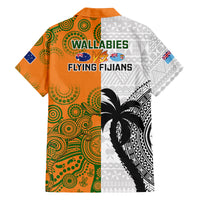 fiji-and-australia-rugby-family-matching-long-sleeve-bodycon-dress-and-hawaiian-shirt-2023-world-cup-aboriginal-mix-tapa-pattern