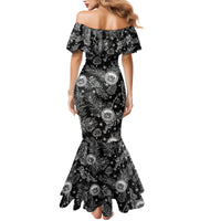 Hawaii Christmas Family Matching Mermaid Dress and Hawaiian Shirt Tropical Style With Coat Of Arms LT14 - Polynesian Pride