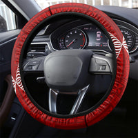 Tonga King Tupou I Day Steering Wheel Cover Tongan Ngatu Pattern With Crown LT14 - Polynesian Pride