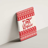 Red Mele Kalikimaka Hawaii Canvas Wall Art Funny Ho Ho Ho Santa Shaka - Polynesian Pride