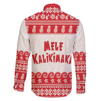 Red Mele Kalikimaka Hawaii Family Matching Tank Maxi Dress and Hawaiian Shirt Funny Ho Ho Ho Santa Shaka LT14 - Polynesian Pride