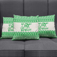 Green Mele Kalikimaka Hawaii Pillow Cover Funny Ho Ho Ho Santa Shaka - Polynesian Pride