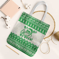 Green Mele Kalikimaka Hawaii Tote Bag Funny Ho Ho Ho Santa Shaka - Polynesian Pride