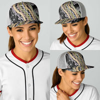 Black Palaka Hawaii Leis Baseball Net Cap Hawaiian-plaid Elegant Tropical Vibes - Polynesian Pride
