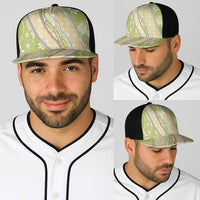 Green Palaka Hawaii Leis Baseball Net Cap Hawaiian-plaid Elegant Tropical Vibes LT14 - Polynesian Pride
