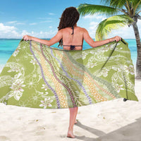 Green Palaka Hawaii Leis Sarong Hawaiian-plaid Elegant Tropical Vibes - Polynesian Pride