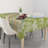 Green Palaka Hawaii Leis Tablecloth Hawaiian-plaid Elegant Tropical Vibes - Polynesian Pride