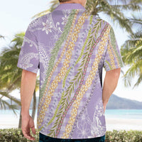 Purple Palaka Hawaii Leis Hawaiian Shirt Hawaiian-plaid Elegant Tropical Vibes - Polynesian Pride