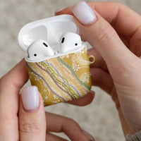 Yellow Palaka Hawaii Leis AirPods Case Hawaiian-plaid Elegant Tropical Vibes - Polynesian Pride