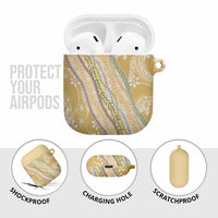 Yellow Palaka Hawaii Leis AirPods Case Hawaiian-plaid Elegant Tropical Vibes - Polynesian Pride