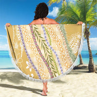 Yellow Palaka Hawaii Leis Beach Blanket Hawaiian-plaid Elegant Tropical Vibes LT14 - Polynesian Pride