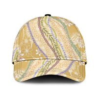 Yellow Palaka Hawaii Leis Classic Cap Hawaiian-plaid Elegant Tropical Vibes - Polynesian Pride
