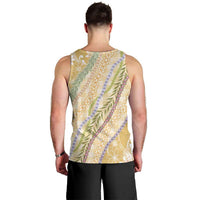 Yellow Palaka Hawaii Leis Men Tank Top Hawaiian-plaid Elegant Tropical Vibes - Polynesian Pride