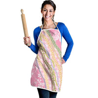 Pink Palaka Hawaii Leis Apron Hawaiian-plaid Elegant Tropical Vibes - Polynesian Pride