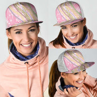 Pink Palaka Hawaii Leis Mesh Trucker Cap Hawaiian-plaid Elegant Tropical Vibes - Polynesian Pride