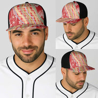 Red Palaka Hawaii Leis Baseball Net Cap Hawaiian-plaid Elegant Tropical Vibes - Polynesian Pride