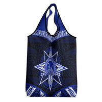 Tonga Tupou College And Queen Salote College Grocery Bag Tongan Ngatu Pattern
