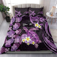 Personalised Aloha Hawaii Kauai Island Bedding Set Garden Isle Map Sea Turtle Plumeria