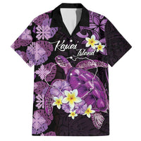 Personalised Aloha Hawaii Kauai Island Family Matching Summer Maxi Dress and Hawaiian Shirt Garden Isle Map Sea Turtle Plumeria