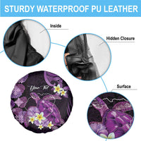 Personalised Aloha Hawaii Kauai Island Spare Tire Cover Garden Isle Map Sea Turtle Plumeria