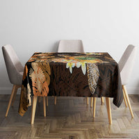 Personalised Aloha Hawaii Lanai Island Tablecloth Pineapple Isle Map Sea Turtle Plumeria