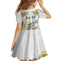 Personalised Aloha Hawaii Niihau Island Family Matching Puletasi and Hawaiian Shirt Forbidden Isle Map Shell Lei