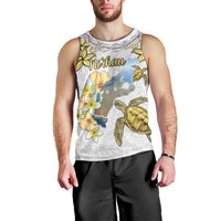 Personalised Aloha Hawaii Niihau Island Men Tank Top Forbidden Isle Map Shell Lei
