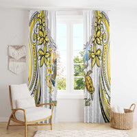 Personalised Aloha Hawaii Niihau Island Window Curtain Forbidden Isle Map Shell Lei