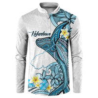 Personalised Aloha Hawaii Kahoolawe Island Button Sweatshirt Target Isle Map With Humpback Whale