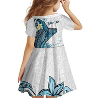 Personalised Aloha Hawaii Kahoolawe Island Family Matching Mermaid Dress and Hawaiian Shirt Target Isle Map With Humpback Whale