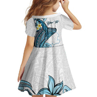 Personalised Aloha Hawaii Kahoolawe Island Family Matching Off Shoulder Maxi Dress and Hawaiian Shirt Target Isle Map With Humpback Whale