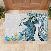 Personalised Aloha Hawaii Kahoolawe Island Rubber Doormat Target Isle Map With Humpback Whale