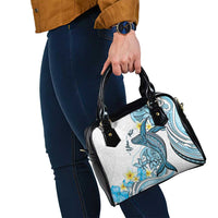 Personalised Aloha Hawaii Kahoolawe Island Shoulder Handbag Target Isle Map With Humpback Whale LT14 - Polynesian Pride