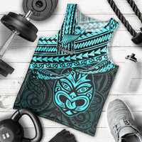 Personalised Matariki New Zealand Men Tank Top Maori New Year Tiki Turquoise Version LT14 - Polynesian Pride