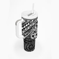 Matariki New Zealand Tumbler With Handle Maori New Year Tiki Black Version
