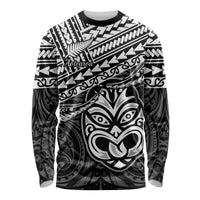 Personalised Matariki New Zealand Long Sleeve Shirt Maori New Year Tiki Black Version LT14 Unisex Black - Polynesian Pride