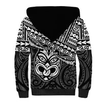 Personalised Matariki New Zealand Sherpa Hoodie Maori New Year Tiki Black Version LT14 - Polynesian Pride