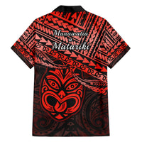 Matariki New Zealand Hawaiian Shirt Maori New Year Tiki Red Version LT14 - Polynesian Pride