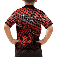 Matariki New Zealand Hawaiian Shirt Maori New Year Tiki Red Version LT14 - Polynesian Pride
