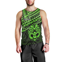 Personalised Matariki New Zealand Men Tank Top Maori New Year Tiki Green Version LT14 - Polynesian Pride