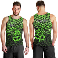 Personalised Matariki New Zealand Men Tank Top Maori New Year Tiki Green Version LT14 - Polynesian Pride